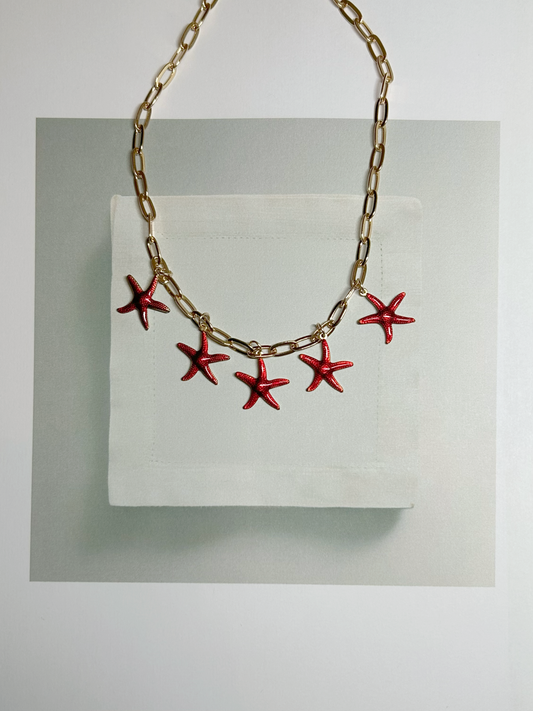 Gabrielle - Red Sea Star Necklace